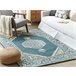 Beliani Alfombra de pelo corto GEVAS 160x230 Azul