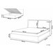 Beliani Cama con almacenaje Terciopelo BAJONNA 183x235 Beige