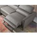 ANGEL CERDA Sofá chaise longue en piel con relax ANGEL CERDA Sofá chaise longue en piel con relax Gris Oscuro