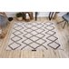 Alfombra BERBER BENI Franjas Bereber Marroquí Shaggy 160x220 Crema
