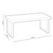 Mesa de centro Natural 120x60 Roble