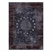 Alfombra lavable MIRO 51600.810 Rosetón marco 120x170 Azul Marino