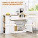 Aparador de Cocina Melamina de Madera HOMCOM, hogar - cocina Blanco