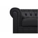 Beliani Sillón CHESTERFIELD Negro