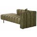 Beliani Chaise longue derecho Terciopelo LANNILS Verde