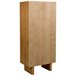 Armario de madera y cuerda trenzada Marron
