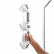 Asa de Seguridad para Baño Angular Doble Blanco