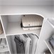 Armario vestidor Suit reversible  cajones +  barras +  columnas 164 Blanco