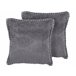 Beliani Cojín decorativo MELUR 45x45 Gris Oscuro