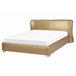 Beliani Cama con somier Poliéster PARIS 195x228 Dorado