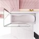 Mampara de Bañera Plegable, 2 Hojas y Panel Fijo,Vidrio Templado Antical con un Toallero 