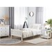 Beliani Cama con somier Madera de pino GIVERNY 99x208 Blanco