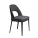 ANGEL CERDA Silla comedor patas acero negro Negro