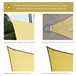Toldo de Vela Rectangular Poliéster Outsunny 300x400 Mostaza