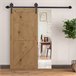 Herraje para Puerta Corredera Acero al Carbono HOMCOM 183 Marron