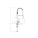 Grifo de Fregadero de Gran Cocina Home Profesional con Caño Extra Cromo