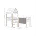 Cama cabaña Mokibed 202x110 Blanco/ Madera