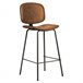 Pack de 2 taburetes altos DECO Marron