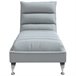 Chaise longue chaise longue para interior con cojines Gris