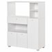 Aparador Auxiliar para Microondas Melamina de Madera HOMCOM 90 Blanco