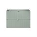 Mueble bajo lavabo 2 cajones Jade Verde