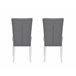 Pack de 2 sillas de comedor BRIGHTON  Gris Claro