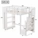 Cama alta para niños 95x253 Cama alta para niños 95x253 Blanco