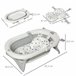 Bañera para Bebé Plegable PP, TPE HOMCOM Gris