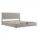 Cama con almacenamiento 200x160 Gris Claro