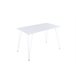 Mesa de cocinaTENESSE fija MDF 120x70cm blanca Blanco