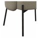 ALEX-Sillón de tela y metal Beige