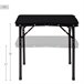 Aktive Mesa plegable camping maletín pequeña Negro