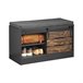 Banco Zapatero con Puerta corrediza de Granero FSR120-HG SoBuy Gris