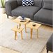Set de 3 mesas auxiliares Masku cuadradas pino 30x30 Pino
