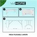 Mesa maleta plegable Natural