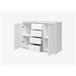 Aparador de 2 puertas 4 cajones blanco alto brillo NAIA Blanco