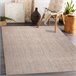 Alfombra lavable ANDRE 1577 Espina de pescado 120x170 Beige