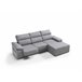 Chaise longue con arcón RUBIK Gris