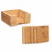 Set 6 posavasos soporte colección KINVARA Natural