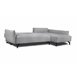 Chaise longue con cama y arcón STOCKHOLM Gris