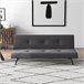 Sofá Cama esponja, eucalipto, MDF de grado E1 HOMCOM Gris