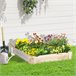 Arriate de Madera Madera de Abeto Outsunny Marron
