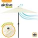 Parasol balcón mástil aluminio Aktive Garden Beige
