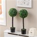 Planta Artificial PEVA, PE, Cemento, PP HOMCOM Verde