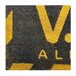 Acomoda Textil – Felpudo de Coco Natural Ecológico Animado. Negro/ Amarillo