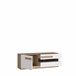 Mueble tv 1 puerta 2 cajones MONTREAL Blanco Brillo