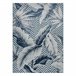 Alfombra Estructural BOTANIC 65242 Plumas, zigzag 196x290 Azul