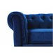 Beliani Conjunto de sofás CHESTERFIELD Azul Marino