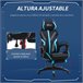 Silla de Oficina Espuma, Nylon, PP, Poliéster y PU Vinsetto Azul