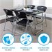 Silla plegable negra LIFETIME Negro